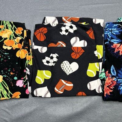 Lot Of 3 LuLaRoe TC Leggings All New Without Tags Or EUC