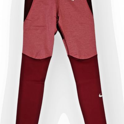 Nike Fast Leggings Women's Tight Mid-Rise Pocket Red DM1555-638-Size XS