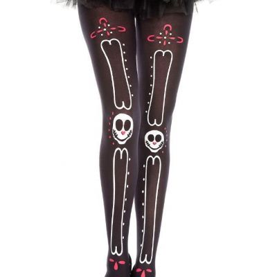 sexy MUSIC LEGS sugar SKULLS bones SMILEY face FLOWER tights PANTYHOSE stockings