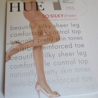 Hue So Silky Sheer pantyhose Size 4 Natural style 10762