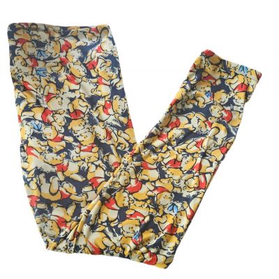 Lularoe Leggings Disney Winnie The Pooh Bear TC2 Tall & Curvy 2 EUC