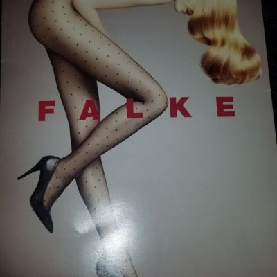 flake dot V XL black women tights