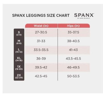 NWT SPANX Leggings Plus Size 1X Black High Waist Seamless Zipper Ankle Shape
