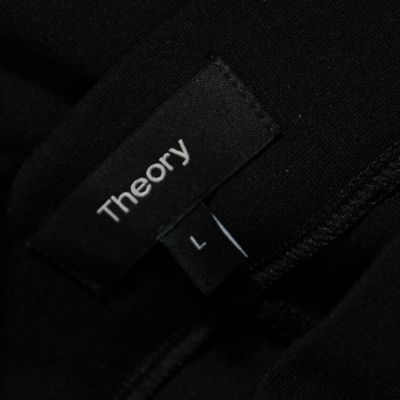 Theory Womens Elastic Waistband Fixture Ponte Shawn Ankle Leggings Black Large