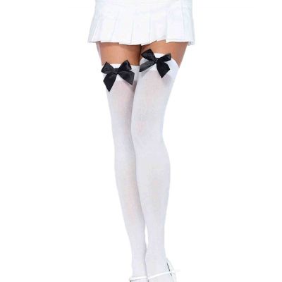 White Stockings with Black Bows