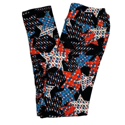 NEW Lularoe Leggings Americana Patriotic Stars Popsicle Bomb Pops OS One Size