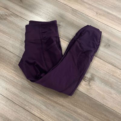 Lululemon Purple Athletic Workout Cropped Leggings Women 4