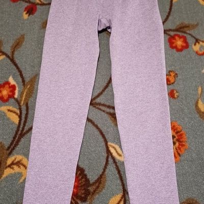 Bo+Tee Leggings Seamless Lavender Full Length Compression See Measurements