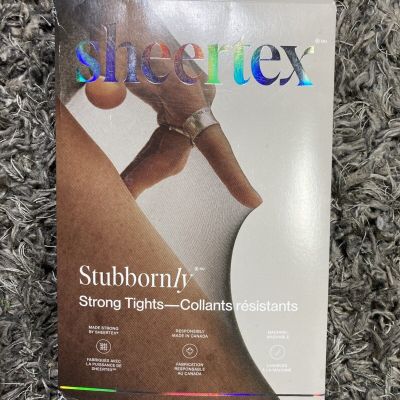 Sheertex Women's Subbornly Strong Sheer Rip Resist Tights Sz M Black Sealed