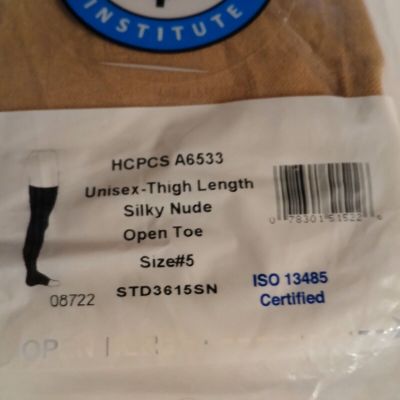 Thigh Length Open Toe Silky Nude Stockings