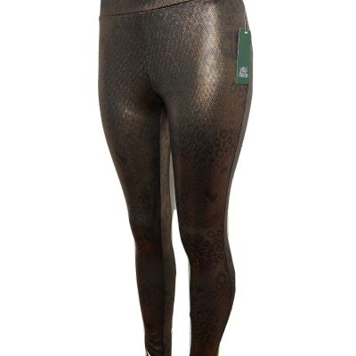 Wild fable Women NEW MEDIUM Animal print metallic Hi-rise leggings inseam 28