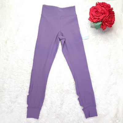 JOHNNY WAS Calme Cutout Leggings Yoga Pilates Purple XS High Rise MSRP $128