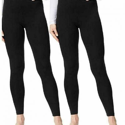 32 DEGREES Women's 2 PACK Base Layer Heat Pant, Black M