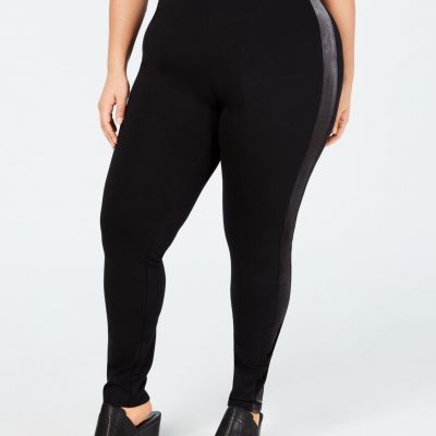 Style & Co Plus Size Velour Trimmed Leggings