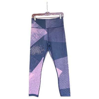 Zyia Radical Light N Tight Purple Pink Patterned Leggings Size Large