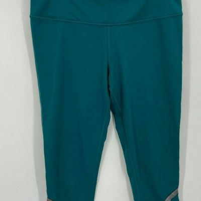 VSX Sport Leggings Womens Medium Teal Blue Activewear Capri Yoga Sports