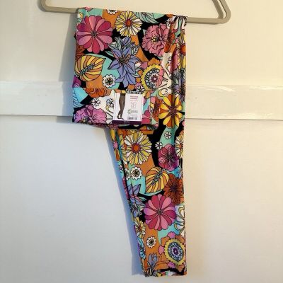 No Boundaries Colorful 70s Fashion High Rise Leggings Size 2x Plus Size