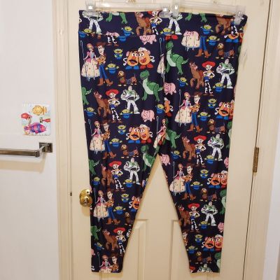 Womens Disney Parks Pixar Toy Story Leggings Woody Jessie Buzz Size 3X NWT