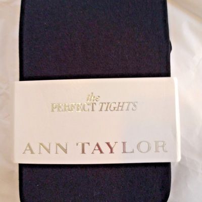 Ann Taylor The Perfect Tights Black Opaque Large Non Control Top - Large