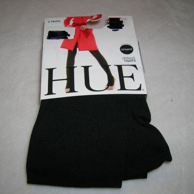 HUE - BLACK OPAQUE TIGHTS - SIZE 3 - NEW IN ORIGINAL PACKAGE!