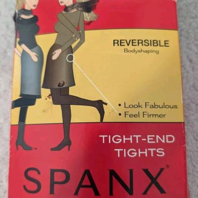 NEW Spanx Women's Reversible Body Shaping Tights Size E Black