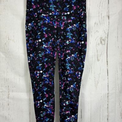 Gap Fit Leggings Multicolored Abstract 90s style Print Sz L