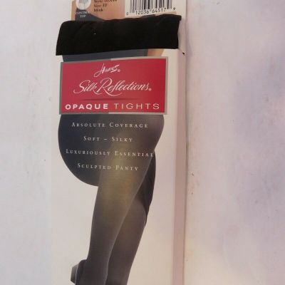 Hanes Silk Reflections Opaque Tights Control Top Mink EF Absolute Coverage