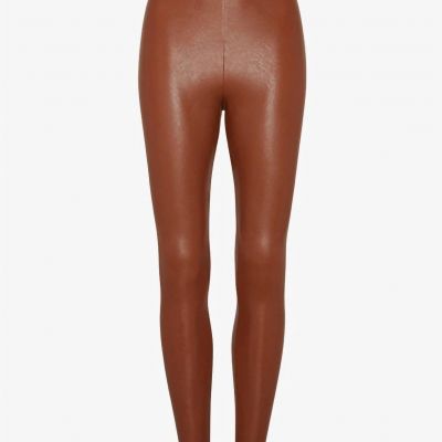 Commando women's faux leather legging in Cocoa