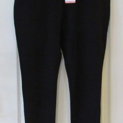 Matty M High Rise Slub Ponte Legging w/ Pockets BLACK Women's Sz XXL  NWT