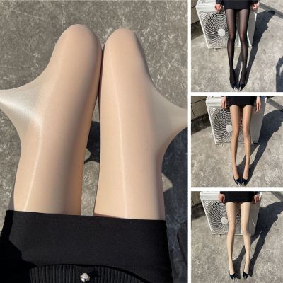 Lady Stockings High Waist Shaping Ultra-thin Glossy Women Pantyhose Fine Sewing