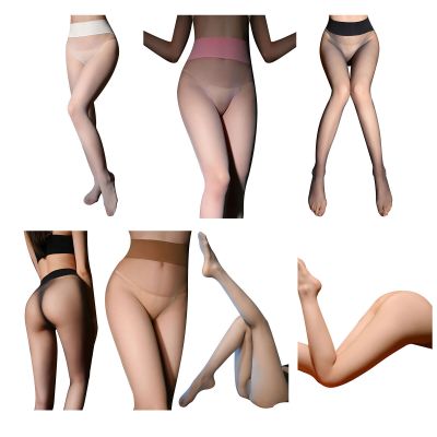 Womens Breathable Ultra Thin Pantyhose Seamless Crotch High Stockings Pantyhoses