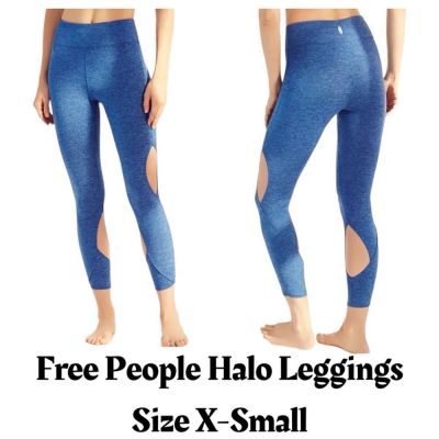 Free People Movement Halo Leggings Blue Women's High-Waisted Yoga Size XS