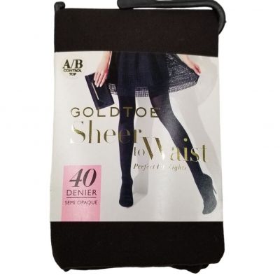 GoldToe Sheer To Waist Perfect Fit Tights Coffee Semi Opaque 40 Denier Size A/B