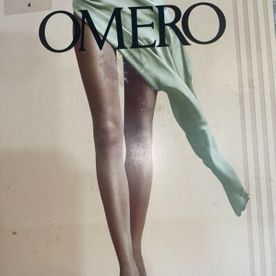 OMERO STYLE & ELEGANCE LUXOR 20 DEN SILKY SHINY SHEER BODY TIGHTS SIZE-4/L BLACK