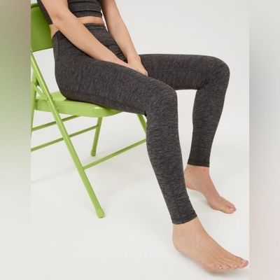 OFFLINE AERIE AEO Women's Athletic Leggings XL 7/8 Dark Gray High Rise Stretch