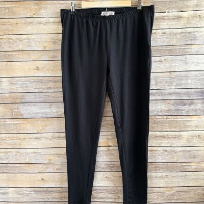 Philosophy Black Pull On Leggings Women’s Size 1X NWOT