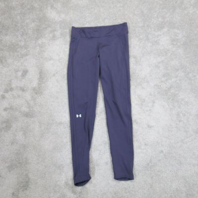 Under Armour Women Legging Pant Stretch Waist Running Tear Away Blue Size Medium