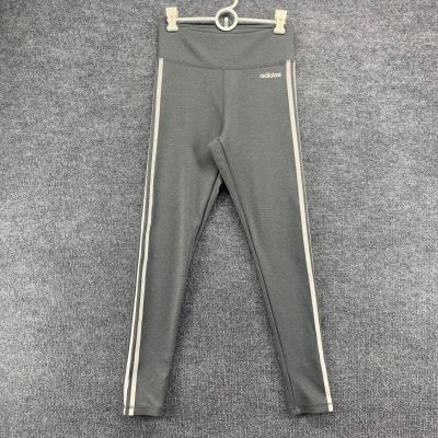 Adidas Leggings Womens Medium M Gray Climalite Active Yoga Hi Rise Workout 28x28