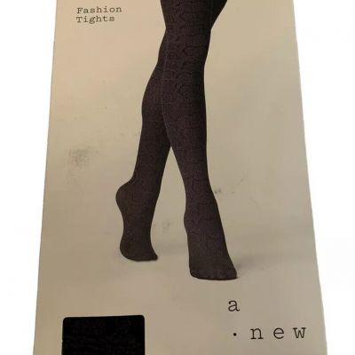 NEW - A New Day Fashion Tights Size S/M DK Gray/Black Animal Snake Print