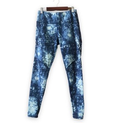 Sweaty Betty The Power Full Length Leggings Blue Tie Dye Size Small