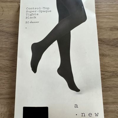 Target A New Day 1X 2X Fashion Tights New In Package Control Top Black Tights