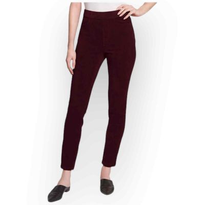 Gloria Vanderbilt Women’s Corduroy Leggings - Cabernet Crush, Size M - 4M