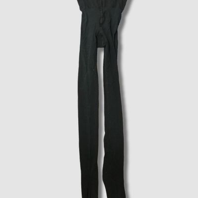 $55 Wolford Womens Black Solid Sheer Breathable Individual 10 Tights Size S