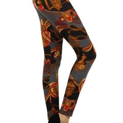 Lady's Carriage Design Fashion Leggings Super Comfy, High Quality Leggings