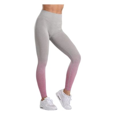 Gymshark Adapt Gray & Pink Hombre Leggings Workout Athletic
