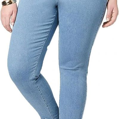 HUE Womens Plus Size Step Hem Original Denim Skimmer Leggings Size:Small