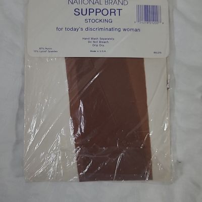 2 NEW Pairs Sz. SMALL Support Taupe Stockings & Black Tights