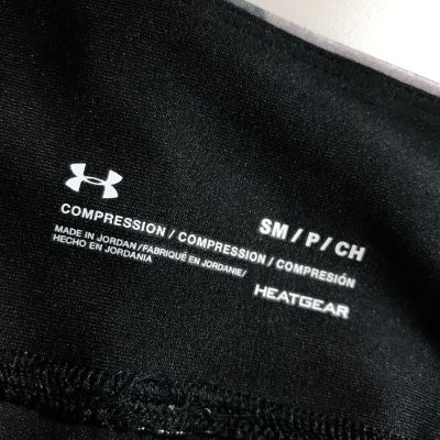 Under Armor Compression Leggings Womens Size S Small Black Gray