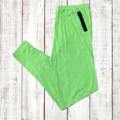 Women’s Leggings Depot Plus Size 3X-4X Lime Green NWT Stretchy Buttery Soft