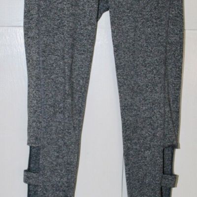 Forever 21 Women's Leggings with Bottom Side Cut-Outs Gray Size Small